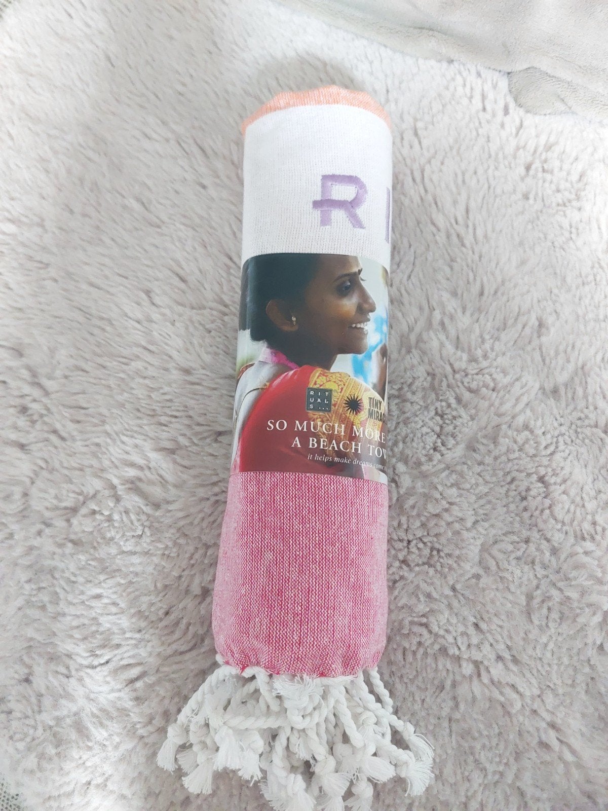 Rituals strandlaken - Nieuw en ongebruikt, Ophalen of Verzenden, Nieuw, Roze, Textiel