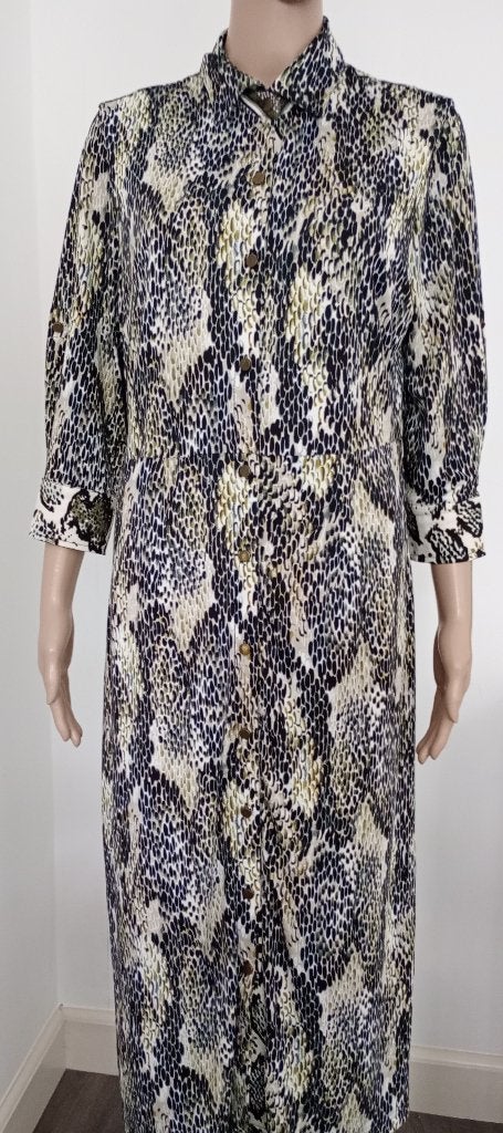 jurk K-design  M nieuwstaat, Kleding | Dames, Jurken, Maat 38/40 (M), Blauw, Ophalen of Verzenden, Zo goed als nieuw
