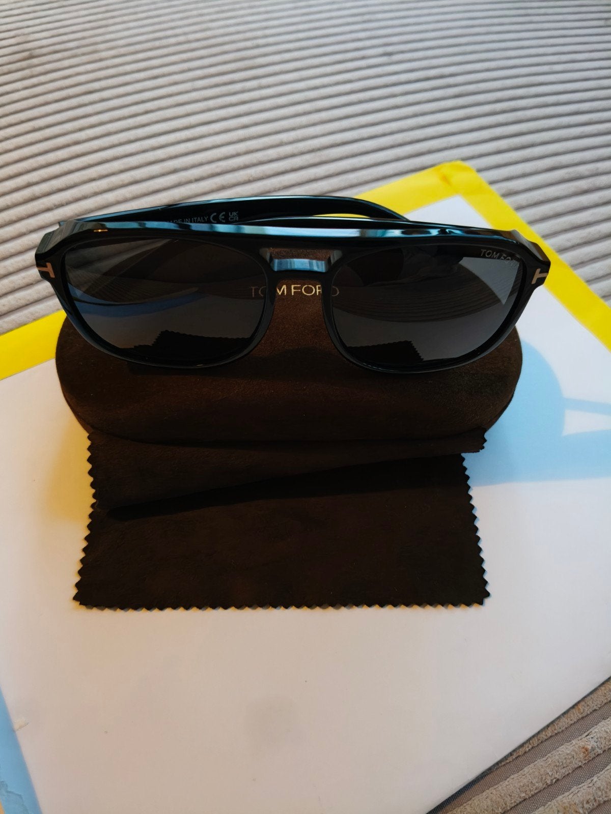 Originele Tom Ford herenbril - Zo goed als nieuw, Overige merken, Zwart, Ophalen of Verzenden, Zo goed als nieuw