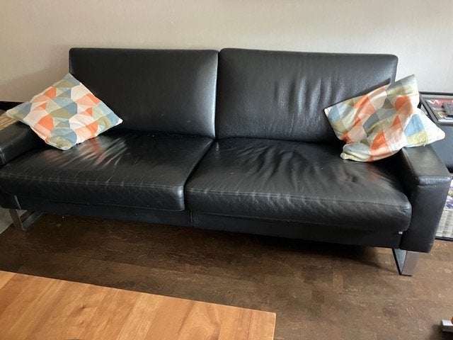 Moderne ERPO bank en stoel i.z.g.st., Ophalen, Modern en zakelijk, Driepersoons, 75 tot 100 cm