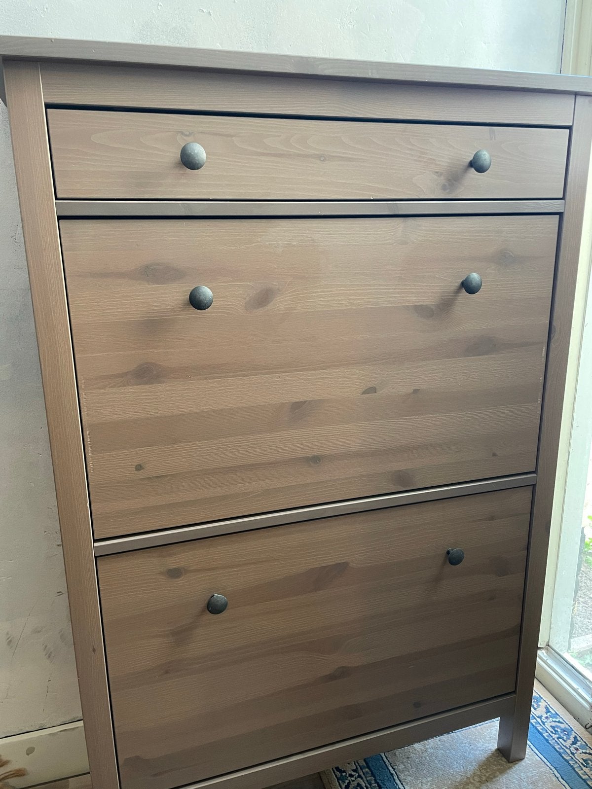 IKEA Hemnes schoenenkast met 2 vakken, bruin, Ophalen, Gebruikt