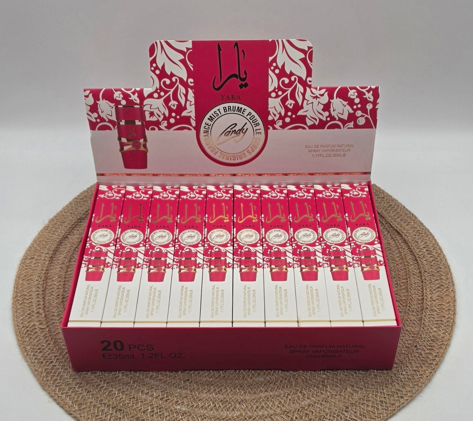 Lattafa Yara Candy Eau De Parfum Fuchsia 35 ML 20 Stuks, ., Nieuw, Ophalen of Verzenden, .