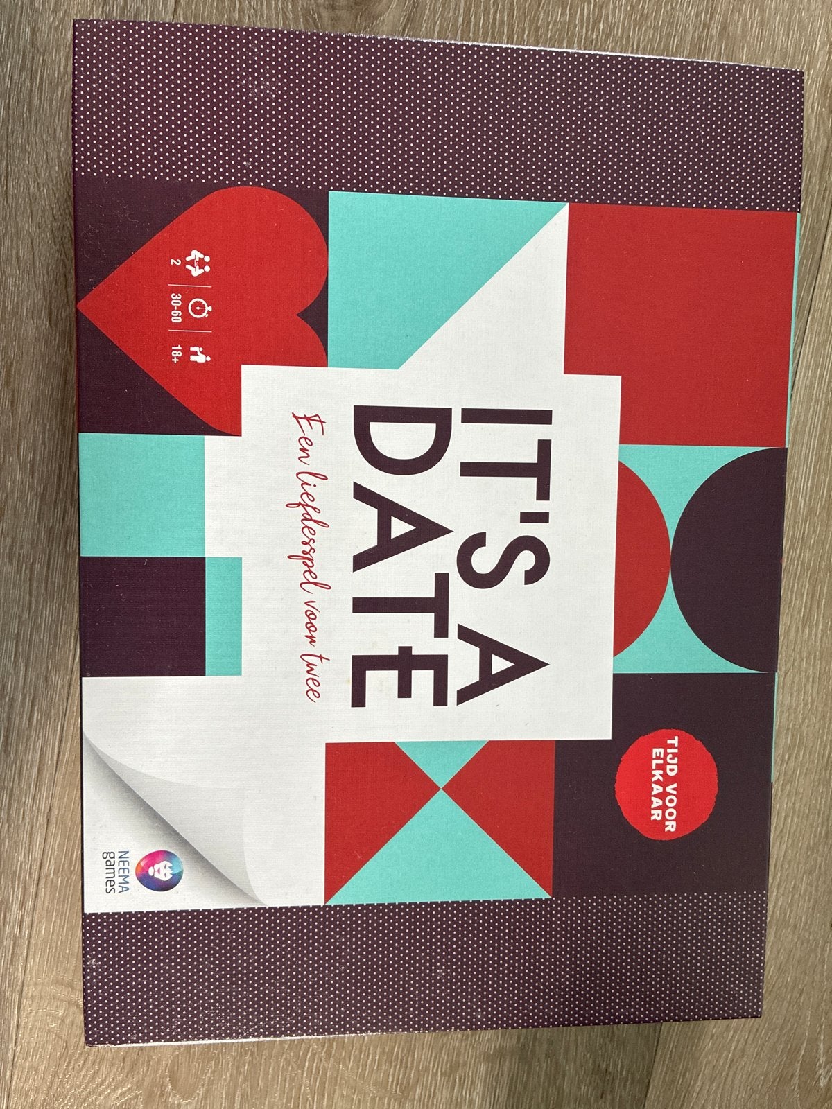 It's a Date: Een liefdesspel voor twee, Een of twee spelers, Ophalen of Verzenden, Zo goed als nieuw