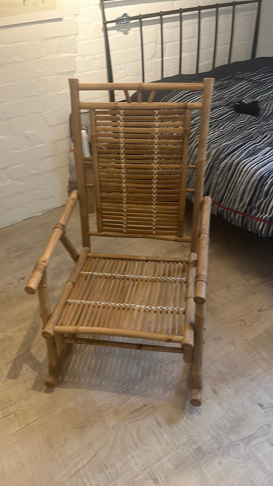 Bamboo ibiza schommelstoel, Ophalen, Overige materialen, Bruin, Ibiza, bohemien