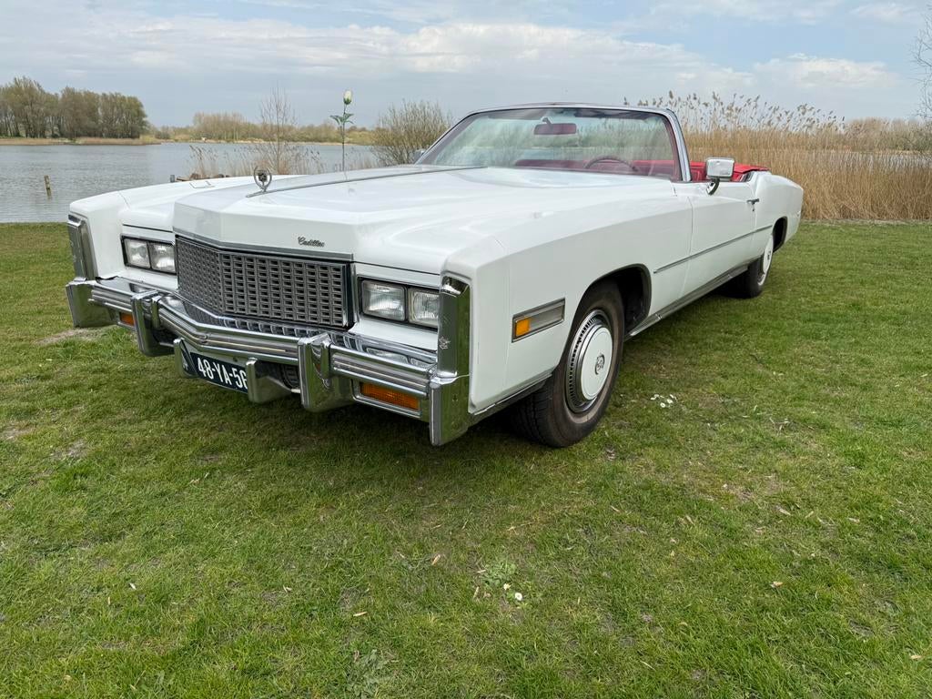 Cadillac Eldorado 1973 wit, Auto's, 2720 kg, 2408 kg, Cabriolet, Wit