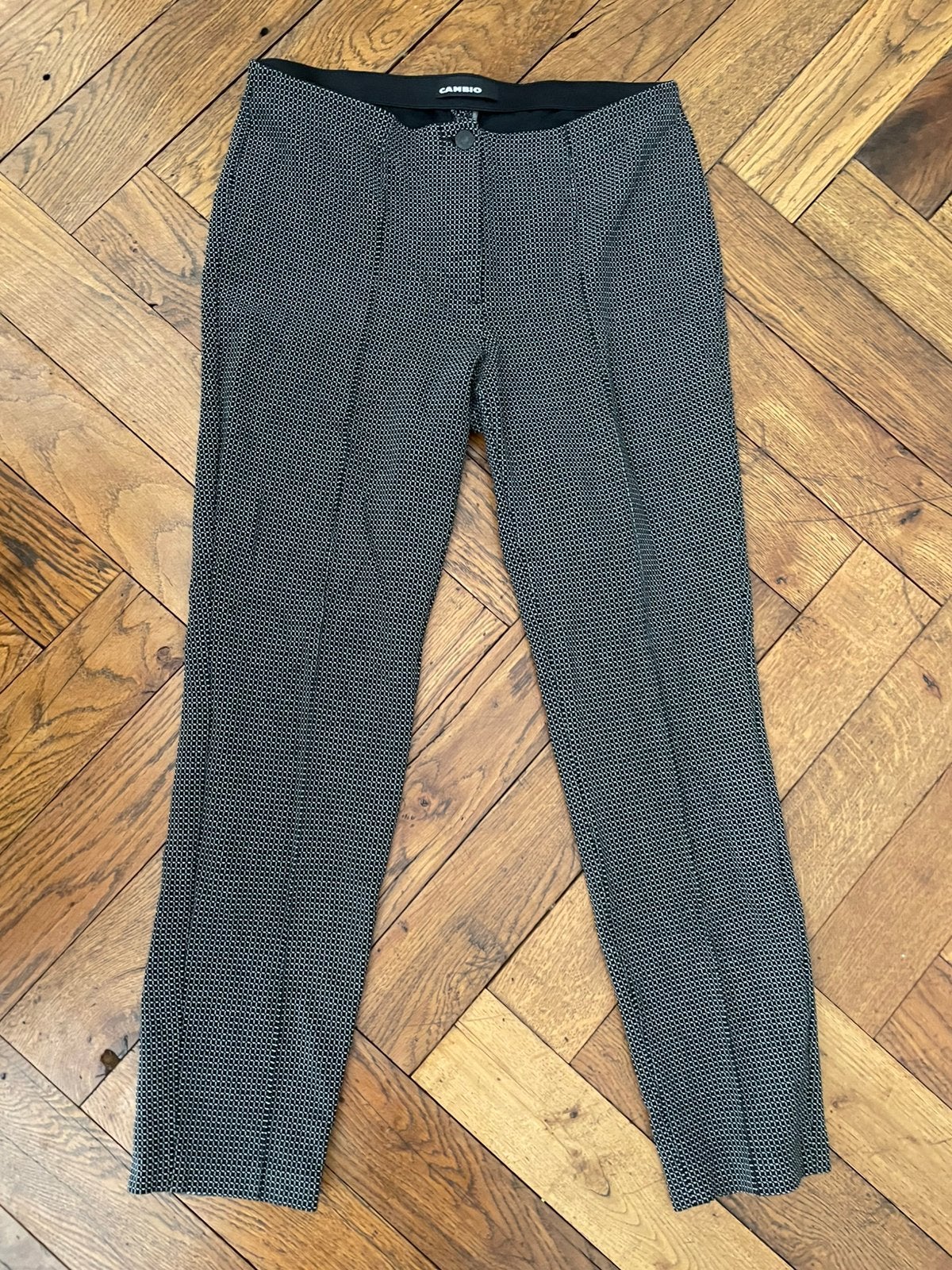 Cambio broek Ros maat 40 L zwart wit, Kleding | Dames, Broeken en Pantalons, Maat 38/40 (M), Zwart, Ophalen of Verzenden, Zo goed als nieuw