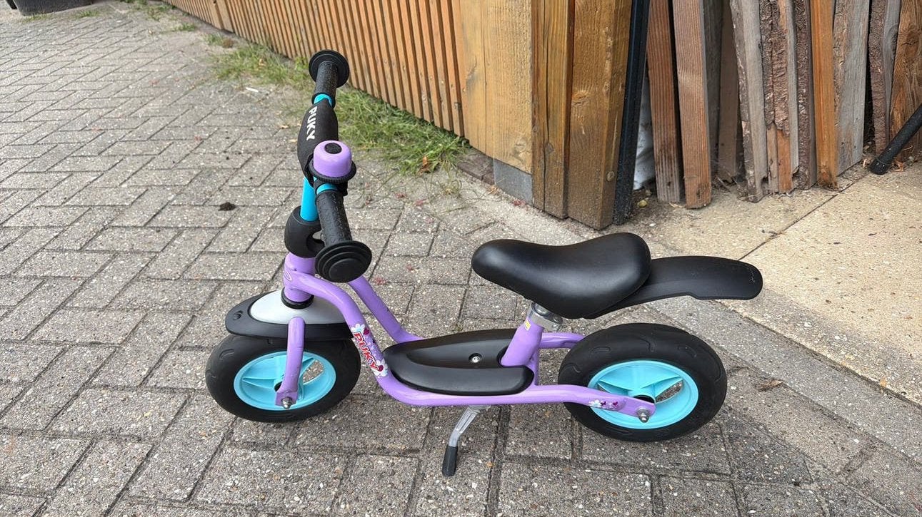 Zeer nette Puky starter paars blauw zgan!, Ophalen, Zo goed als nieuw