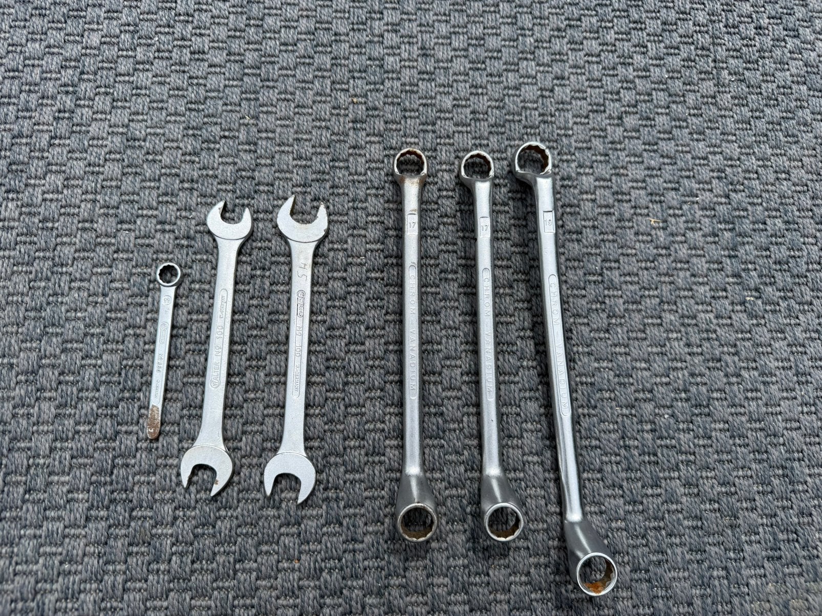 6x Originele VW Walter Sleutels - Vintage Boordgereedschap, Ophalen, Gebruikt, Sleutel/ratel