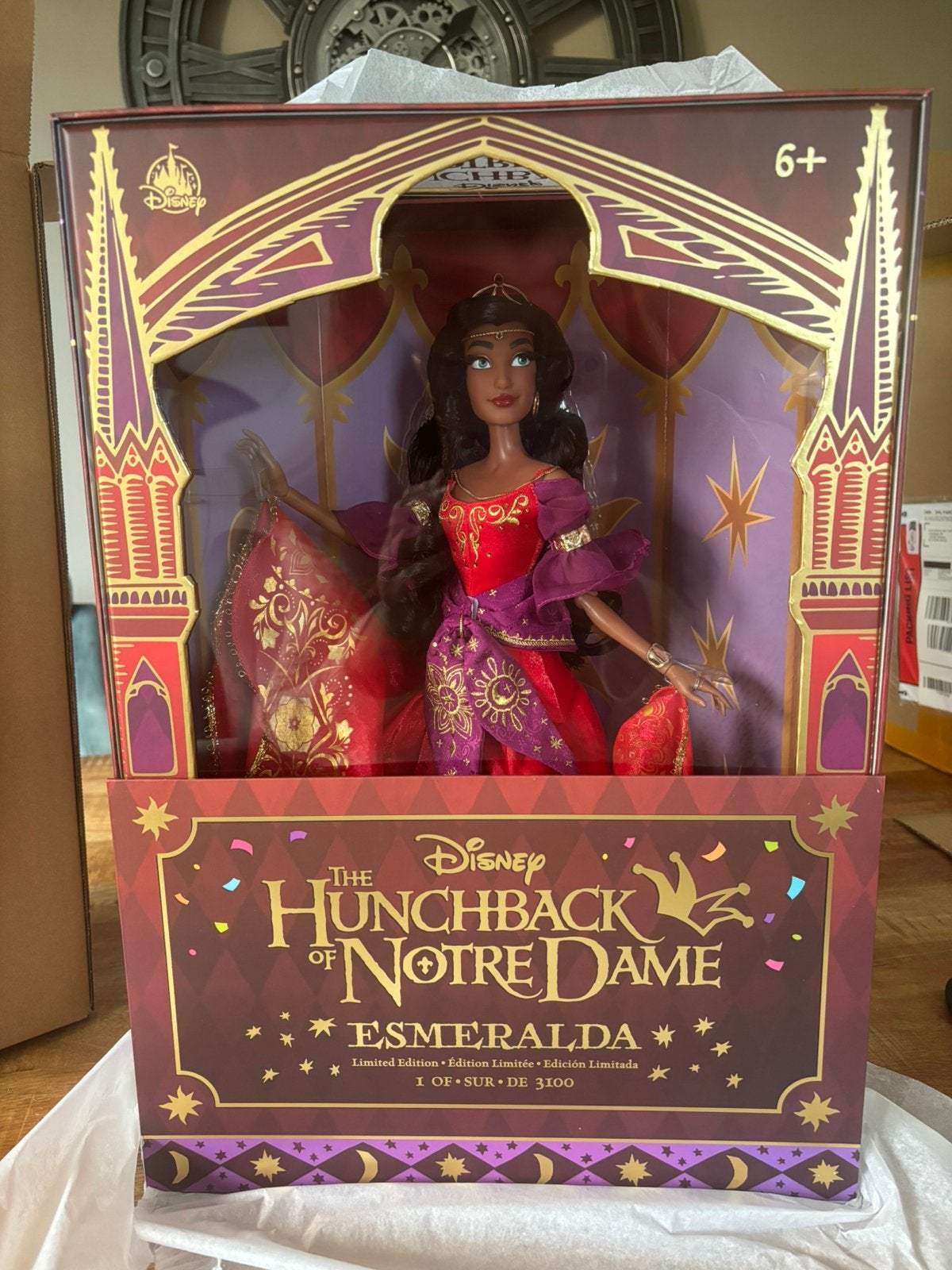 Disney limited doll d23 Esmeralda., Ophalen, Overige figuren, Zo goed als nieuw, Beeldje of Figuurtje
