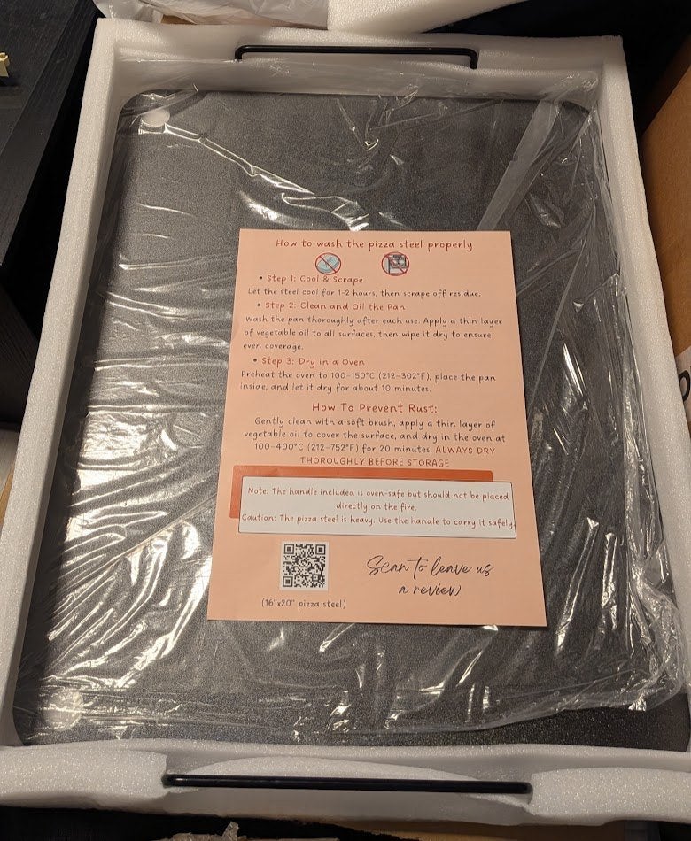 Pizza Staal voor Oven, Ophalen, Nieuw