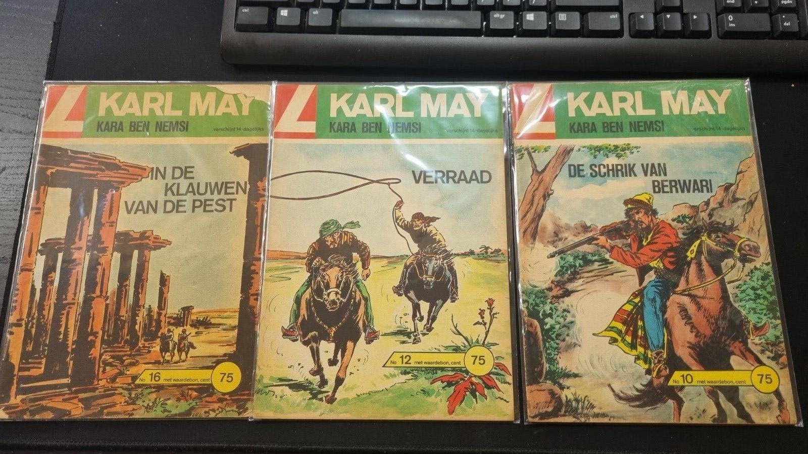 Karl May Stripboeken: In de Klauwen van de Pest, Verraad, Meerdere stripboeken, Ophalen of Verzenden, Gelezen, Karl May
