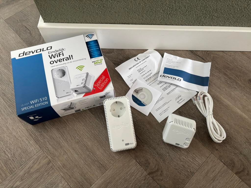 Devolo starter kit wifi 510, Computers en Software, WiFi-versterkers, Ophalen of Verzenden, Zo goed als nieuw