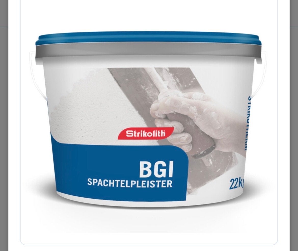Strikolith BGI Spachtelpleister 22kg, Ophalen of Verzenden, Nieuw, Overige typen