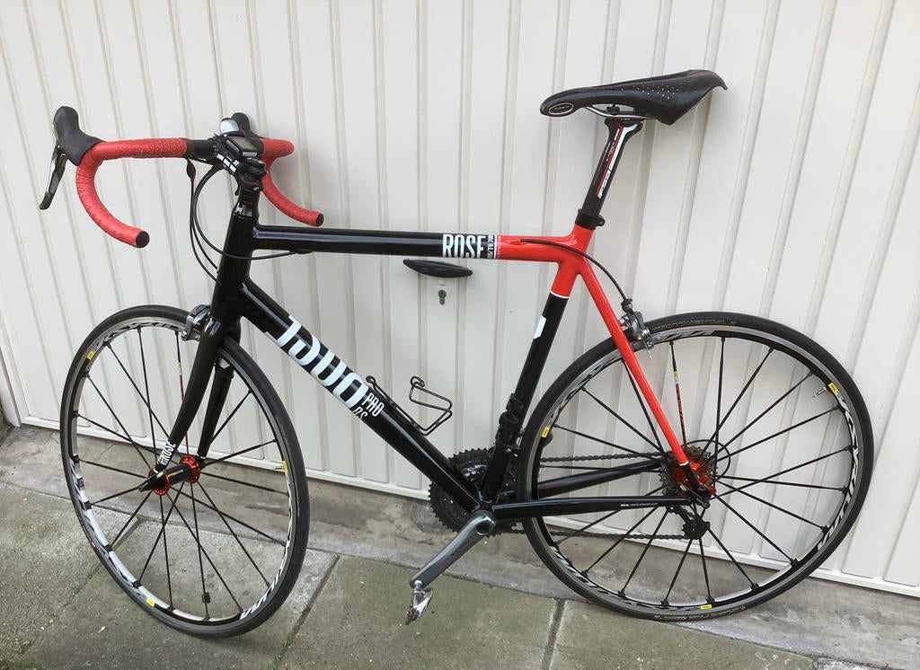 Rose-Pro-racefiets, framemaat 61, Shimano, Aluminium, Zo goed als nieuw, 57 tot 61 cm, Meer dan 20 versnellingen