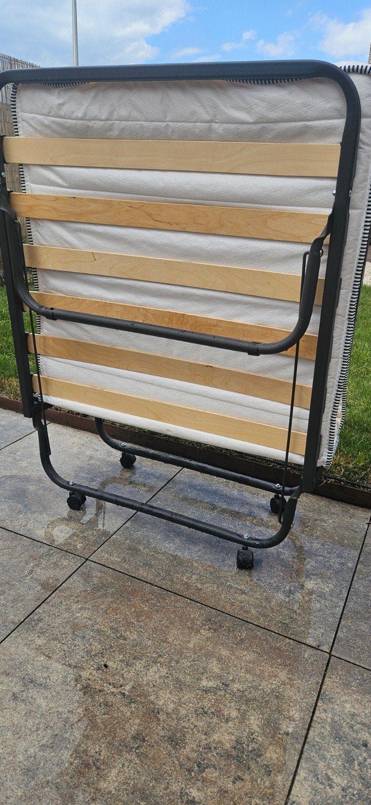 Opklapbed, Ophalen, Eenpersoons, 190 cm of minder, Zo goed als nieuw