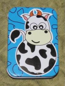 Blikje met afbeelding van een koe, Ophalen of Verzenden, Nieuw, Overige, Overige merken