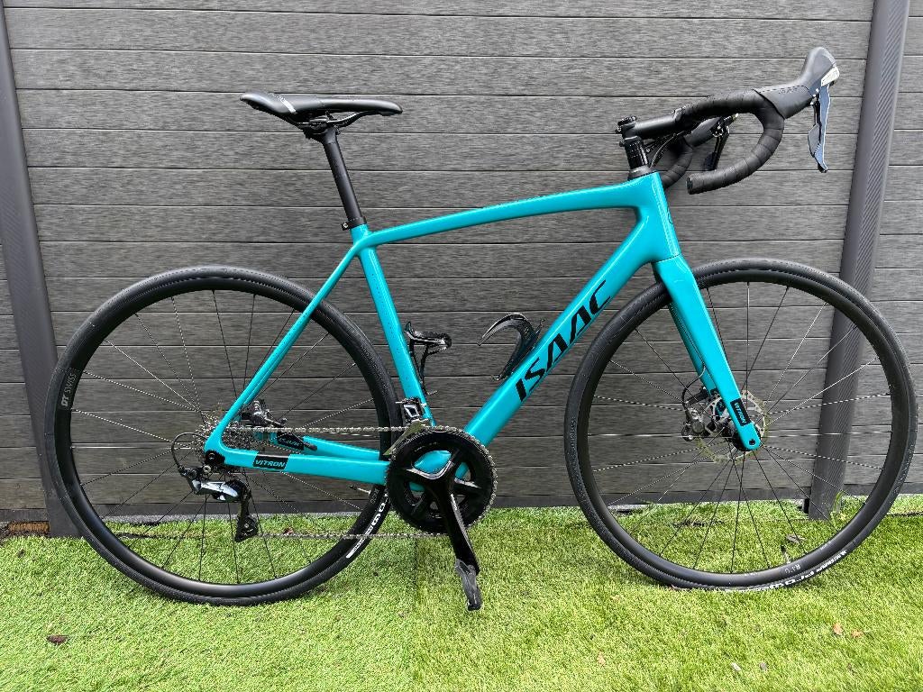 ISAAC VITRON DISC ULTEGRA - MAAT M - ZGAN FIETS, Fietsen en Brommers, Fietsen | Racefietsen, 28 inch, Carbon, Heren, Zo goed als nieuw