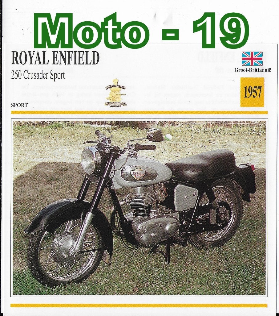 Moto19 motorkaart royal enfield 250 crusader sportafmeting, Ophalen of Verzenden, Zo goed als nieuw, Auto's