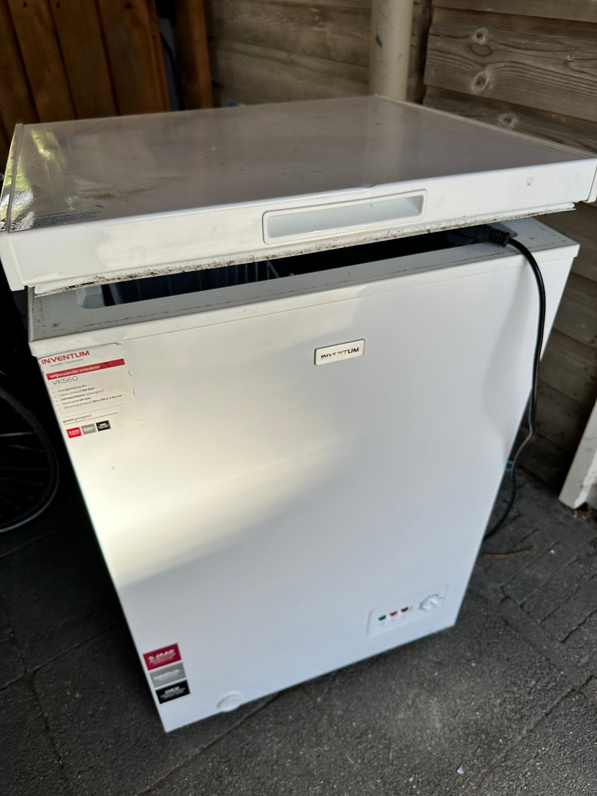 Inventum VK560 tafelmodel Vriezer - 99 Liter, Vrieskist, Gebruikt, Minder dan 60 cm, Energieklasse A of zuiniger