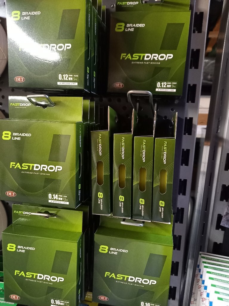 8Braid gevlochten lijn (Fastdrop) met kern Fluorocarbon, Info@hengelsportleon.nl, Nieuw, Vislijn, Houtwijk