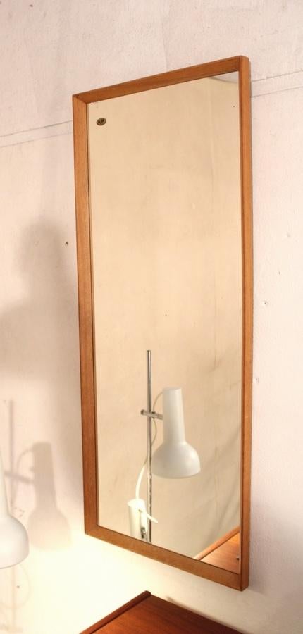 Groot Jaren 60 spiegel Deens vintage mid century design, Ophalen, Gebruikt, -, -