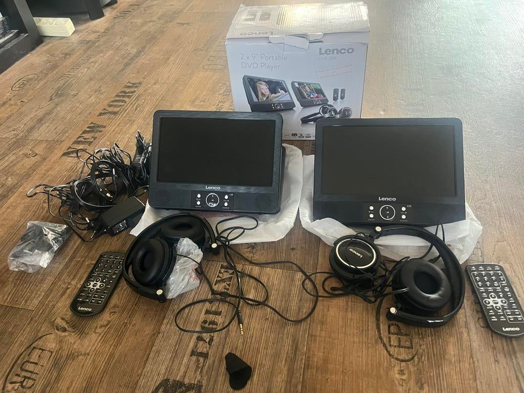 Lenco DVP-938 Draagbare DVD/USB Speler 2x9" - Nieuw in doos, Draagbaar, Nieuw, Ophalen of Verzenden, Overige merken