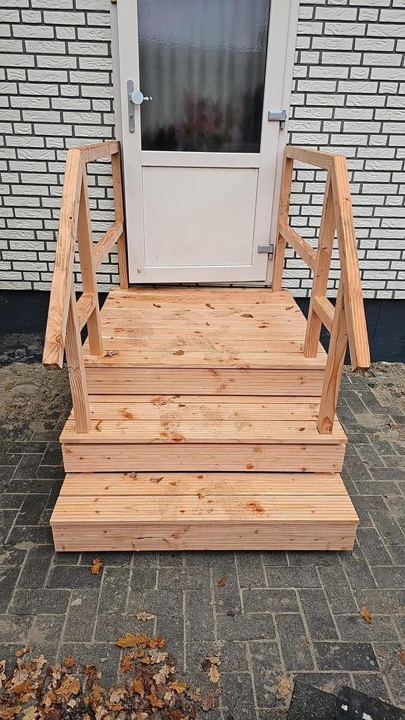 Douglashouten chalet opstap, Tinyhouse, Recreatiewoning, Ophalen of Verzenden, Nieuw, Hout