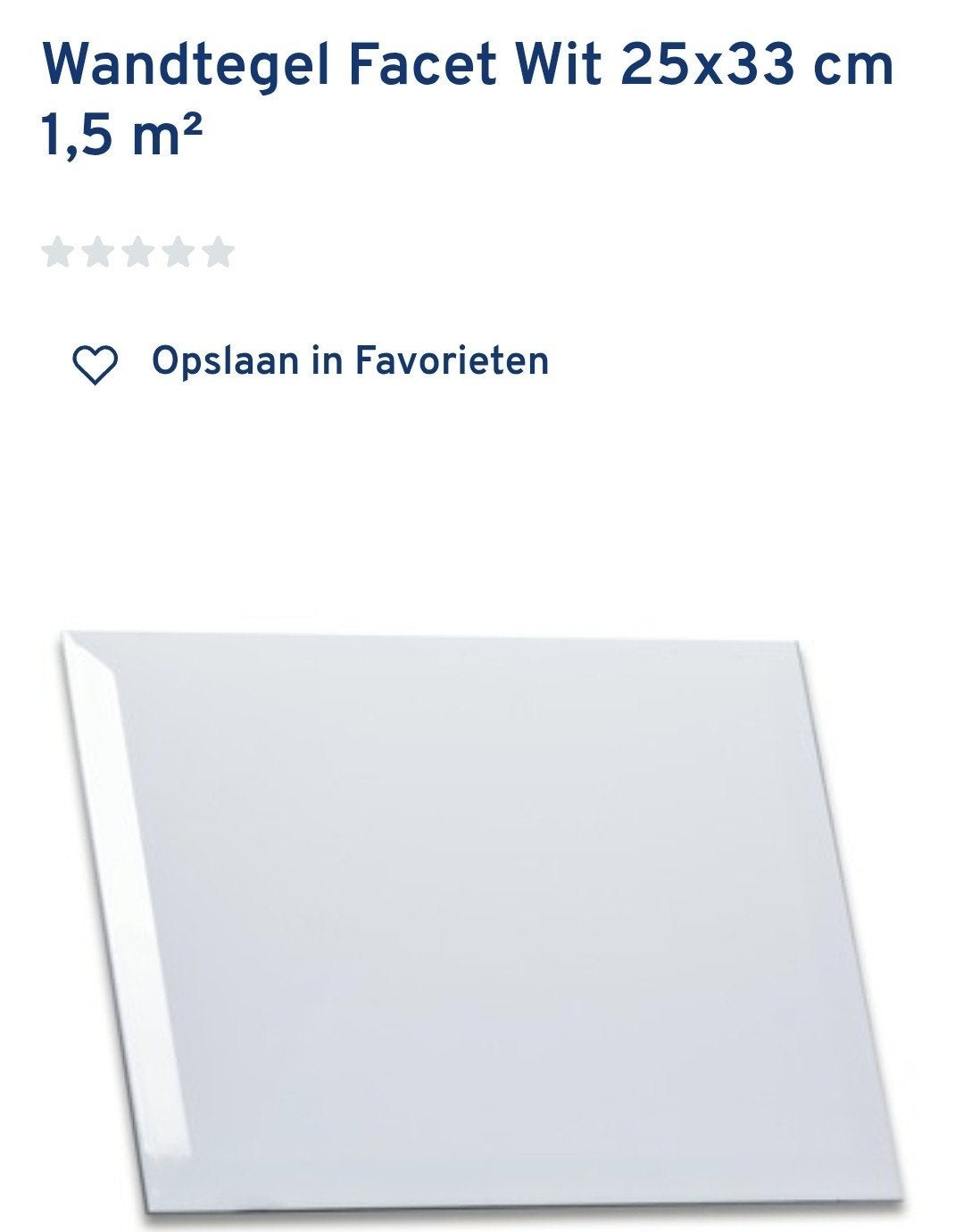Gezocht! 3 tegels wit badkamer 25x33 cm met facet rand, Ophalen, 60 cm of meer, Gebruikt, Minder dan 20 cm