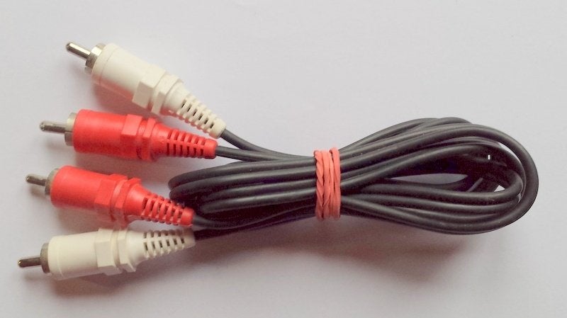 Tulp kabel male/male 1 mtr. [3582]  [AuAcKa], Ophalen of Verzenden, Nieuw, Minder dan 2 meter, Componentkabel
