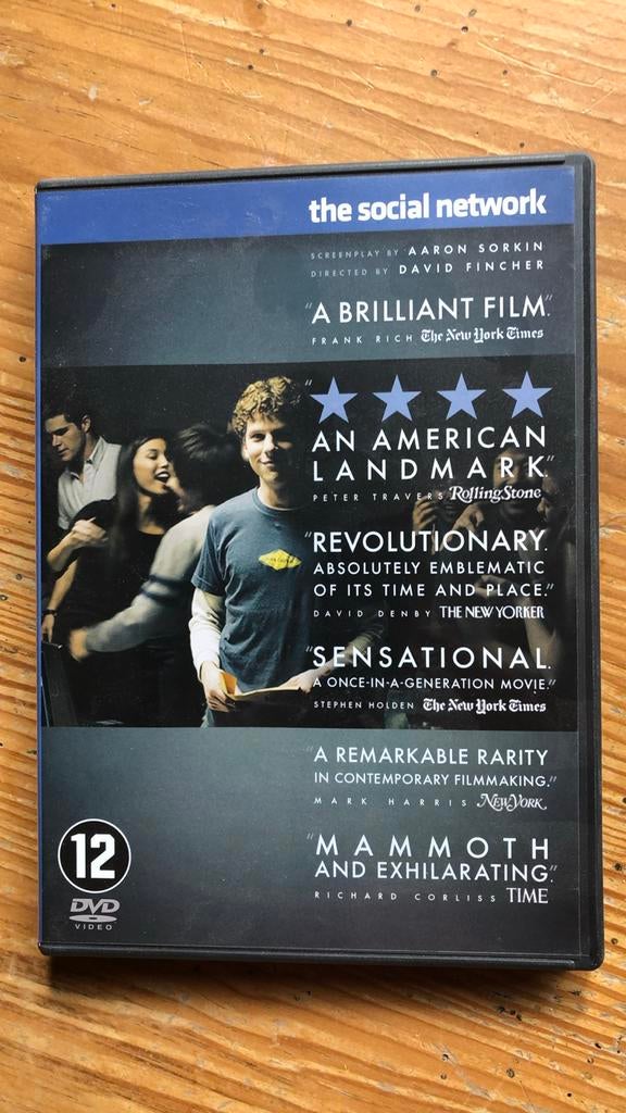 The Social Network DVD, Vanaf 12 jaar, Ophalen of Verzenden, Gebruikt, Drama