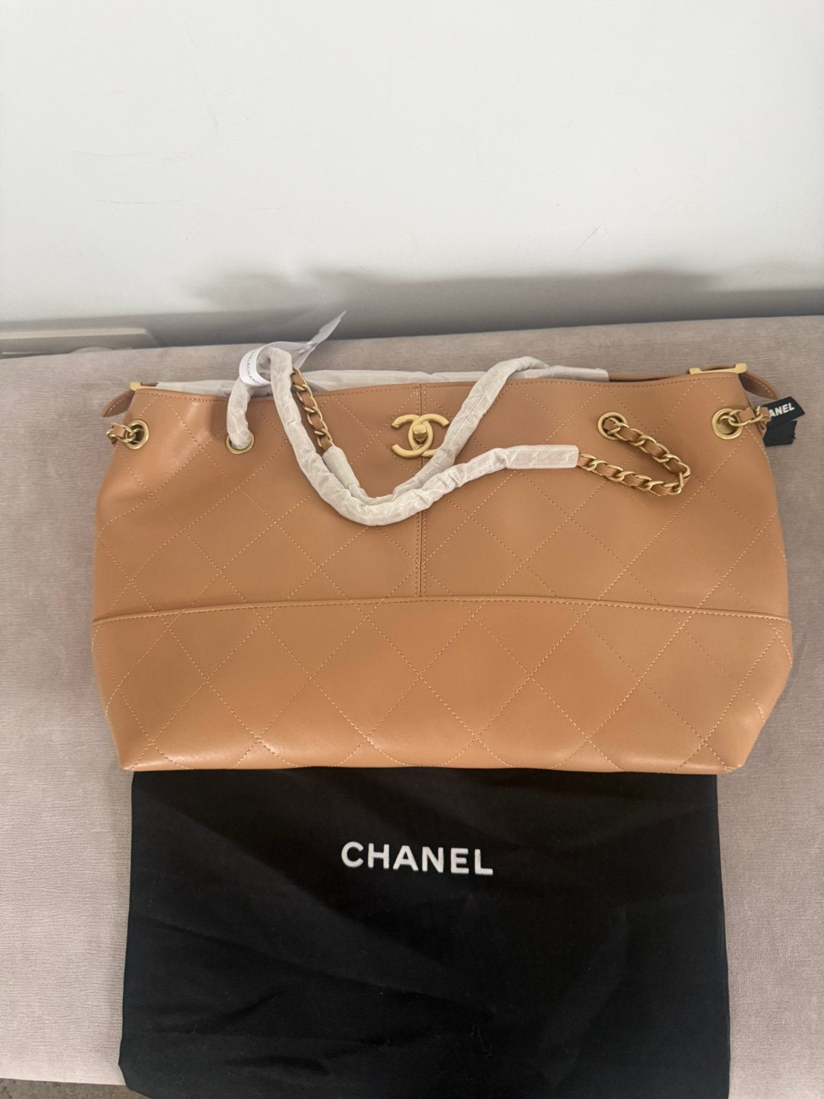 Handtas, Ophalen of Verzenden, Nieuw, Beige, Handtas