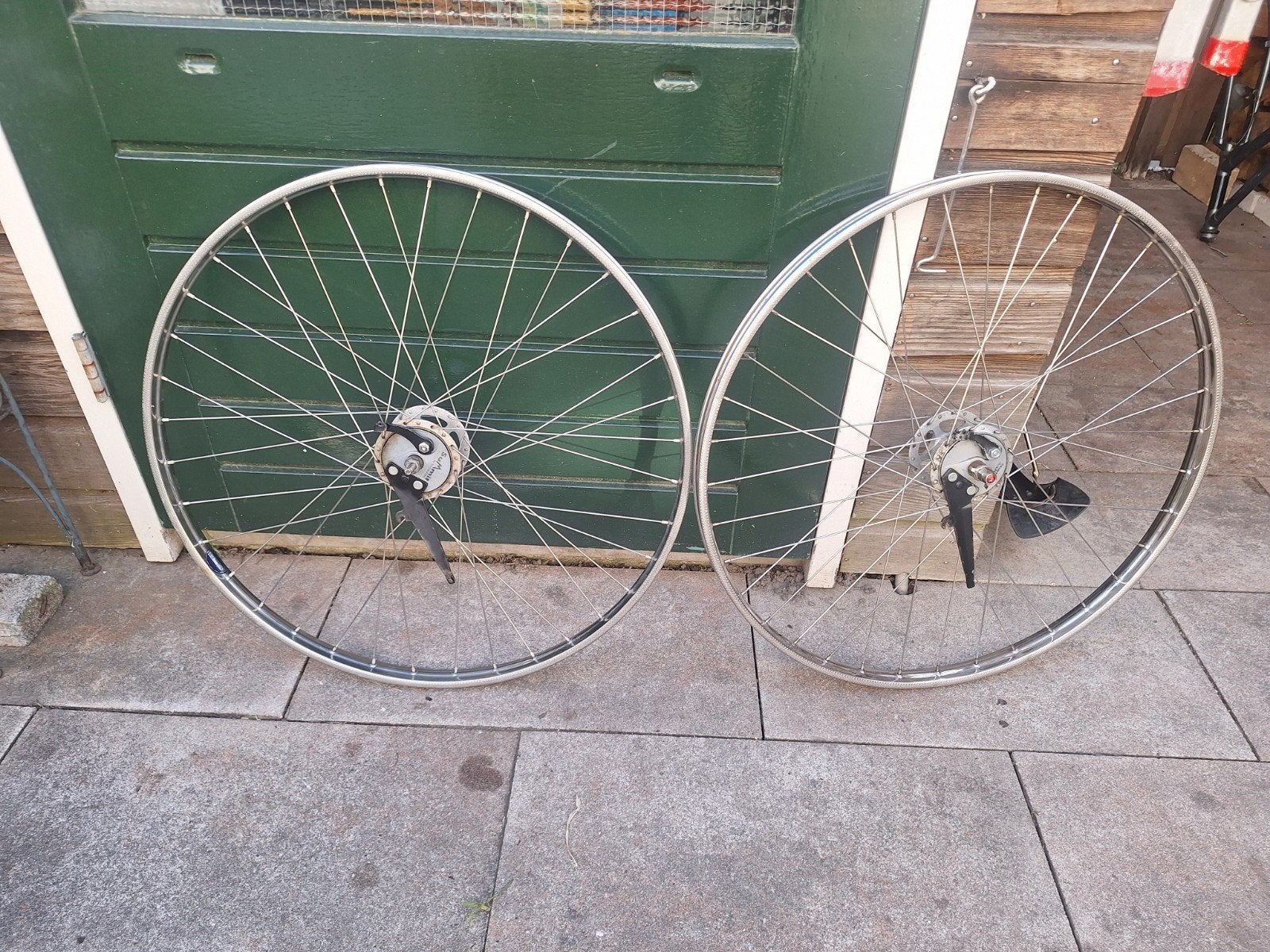 2velgen 28inch voorwielen, trommelremmen,Schothorst 10euro,, Fietsen en Brommers, Ophalen, Gebruikt