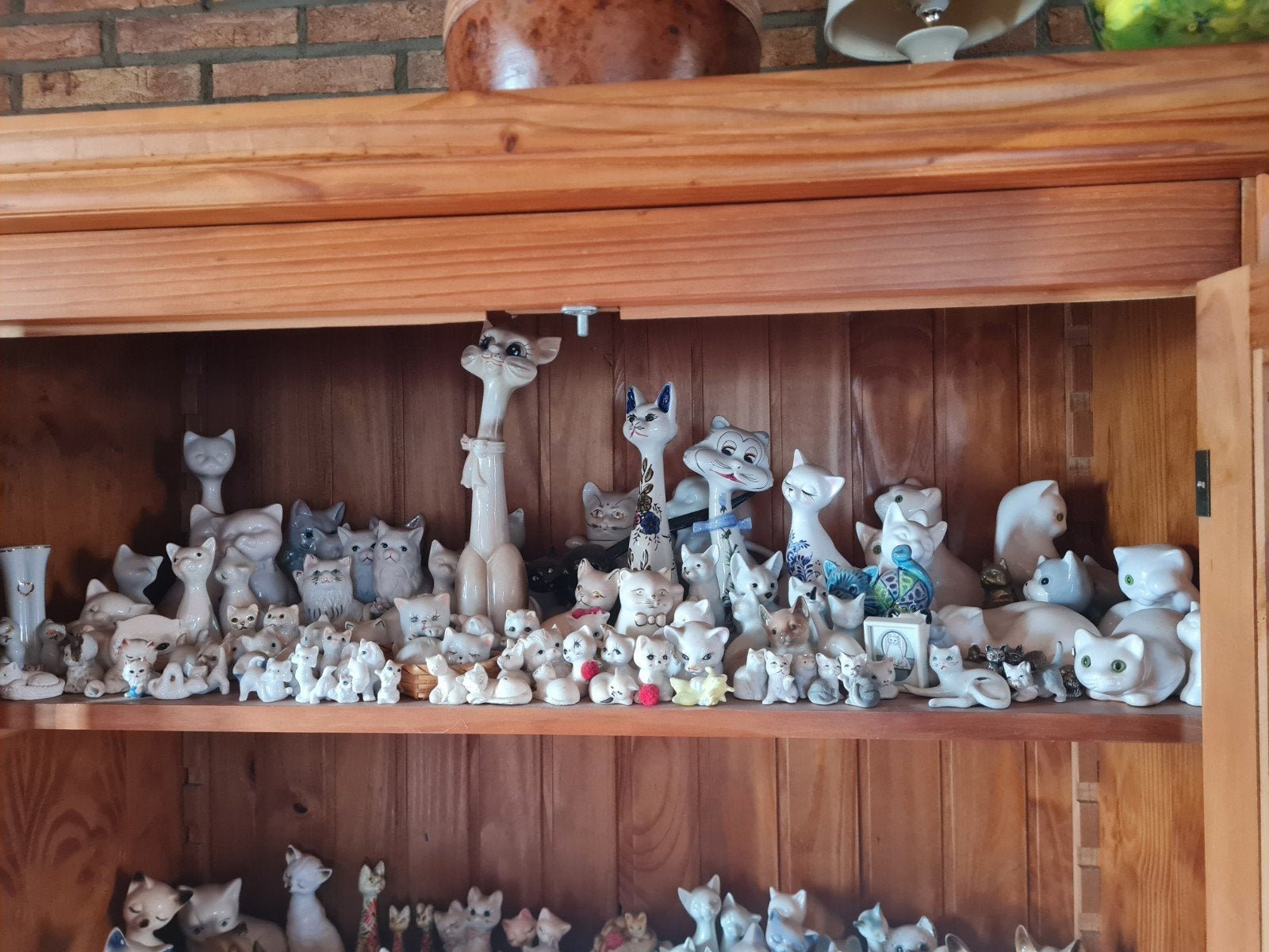 Grote collectie diverse kattenbeeldjes, Verzamelen, Verzenden, Gebruikt, Hond of Kat, Beeldje of Figuurtje