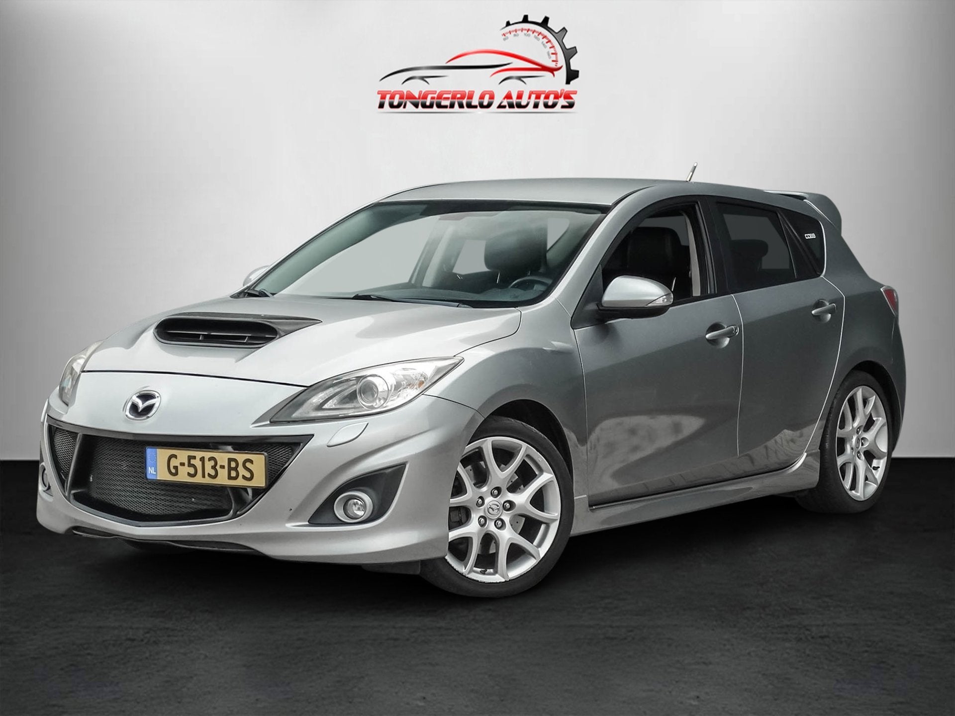 Mazda 3 2.3 DiSi Turbo MPS Pdc 18''Lm Clima Stoelverw. Apk 0, Auto's, Mazda, Euro 5, Gebruikt, 4 cilinders, Leder en Stof