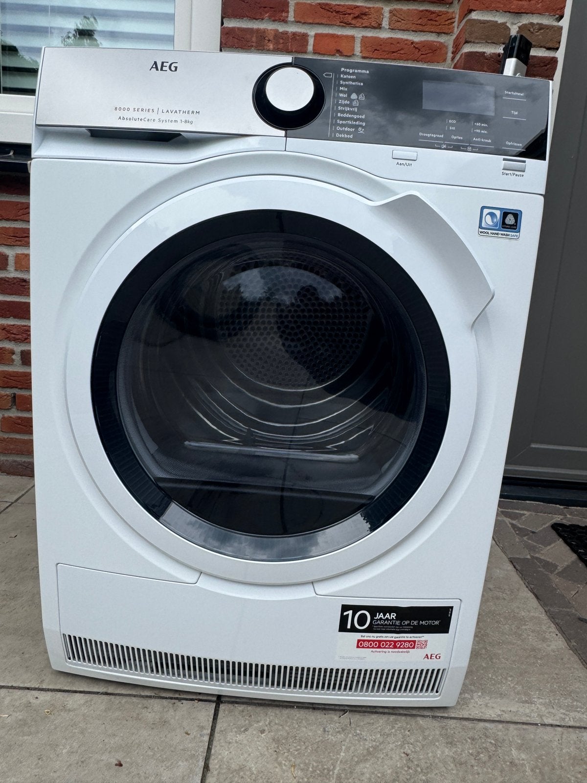 AEG Warmptepompdroger 8000 serie 1-8KG, Witgoed en Apparatuur, Ophalen, 8 tot 10 kg, Zo goed als nieuw, 85 tot 90 cm