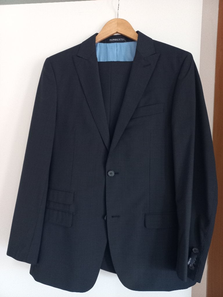 Prachtig Humberto heren kostuum maat 52, Kleding | Heren, Maat 52/54 (L), Blauw, Ophalen of Verzenden, Zo goed als nieuw