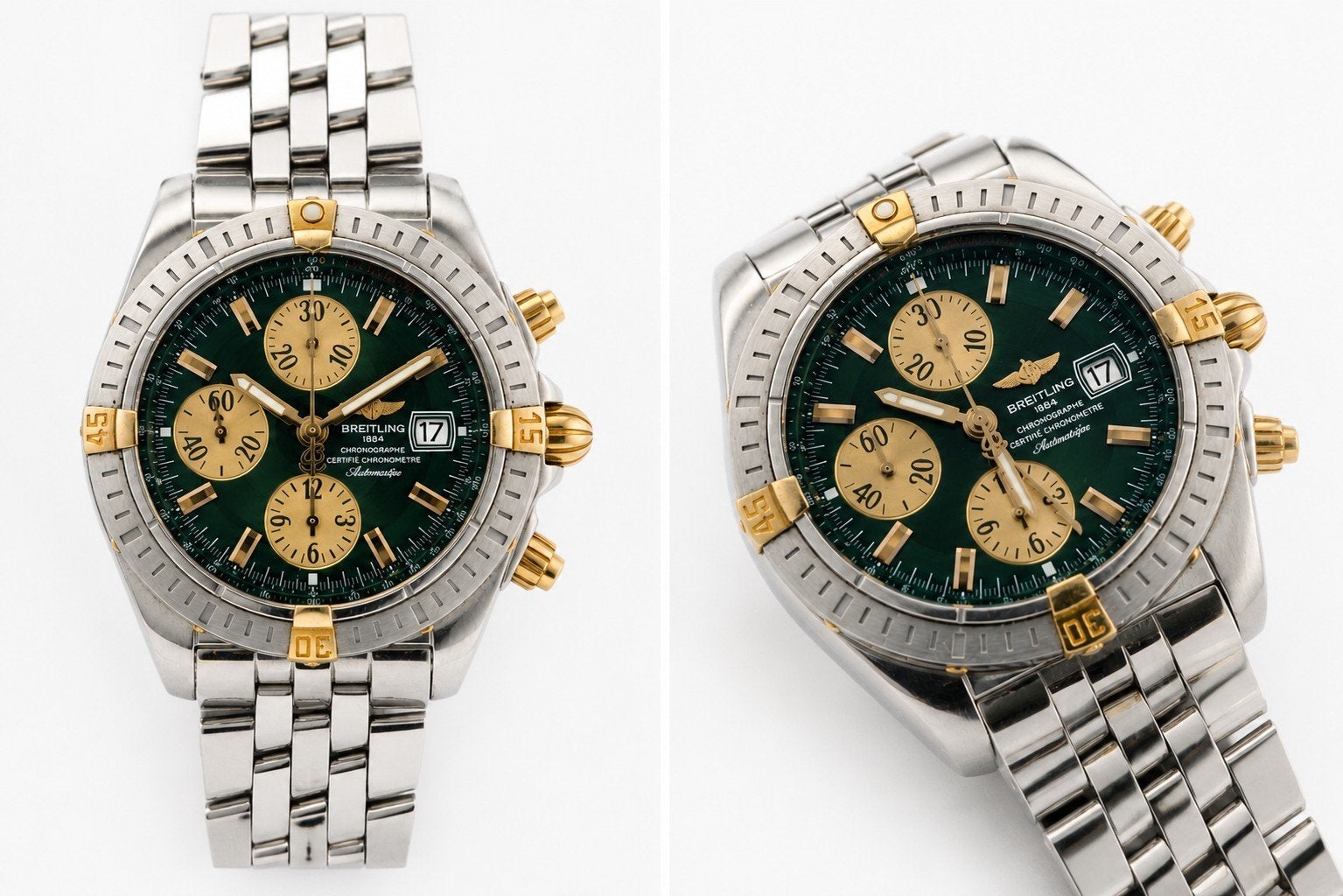 Breitling Chronomat Evolution 'Racing Green' Koop/Ruil/Inrui, Ophalen, Staal, Staal, Breitling