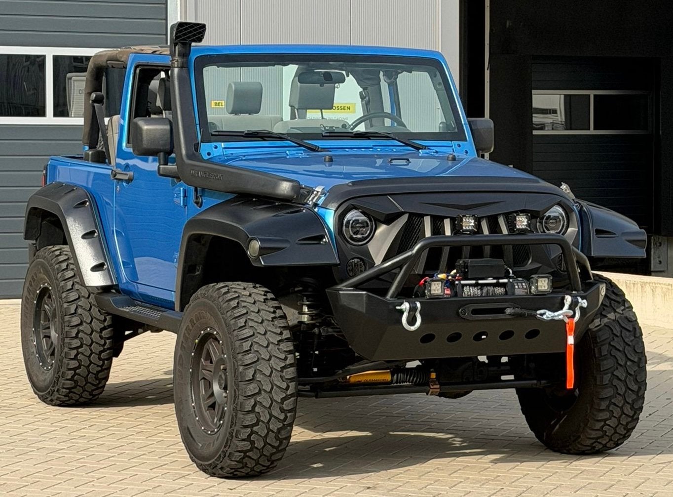 ‼️JEEP WRANGLER JK 3.8 V6 200PK EXTREME OFFROAD YOUNGTIMER‼️, Auto's, Stof, 1800 kg, Blauw, Bedrijf