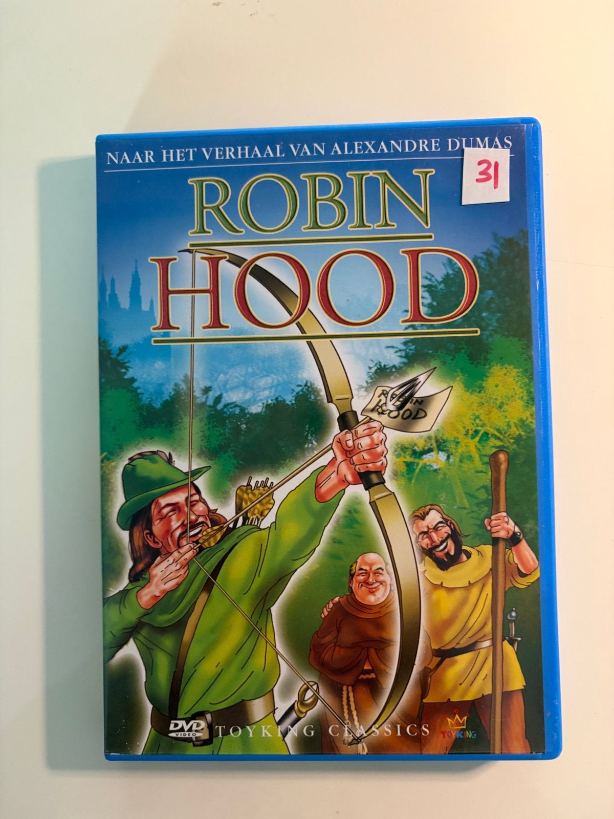 Dvd robin hood alexandre dumas, Tekenfilm, Ophalen of Verzenden, Zo goed als nieuw, Alle leeftijden