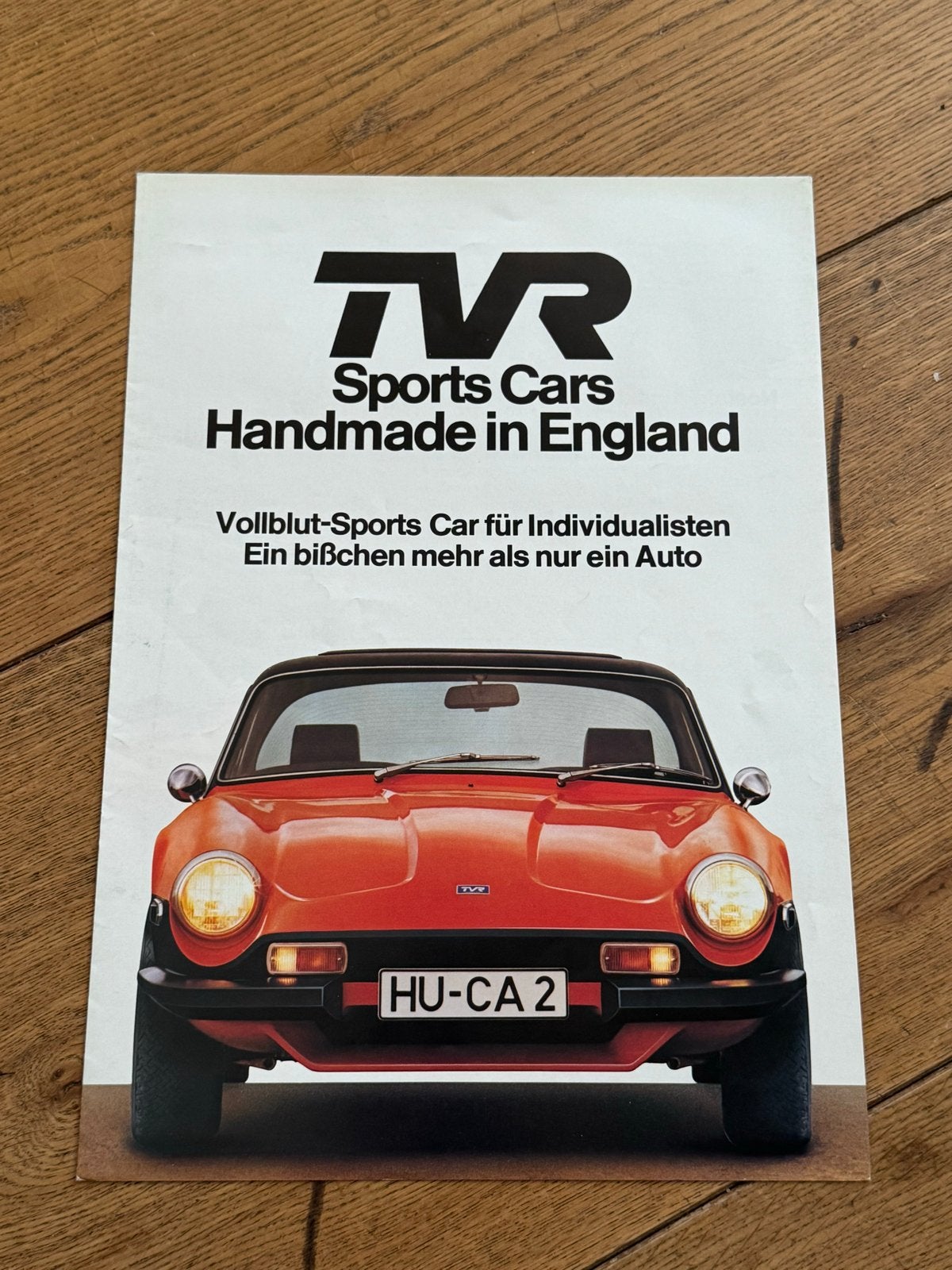 TVR 3000 3000M Folder (Duits) - 6 Pagina's, Ophalen of Verzenden, Gelezen, Overige merken