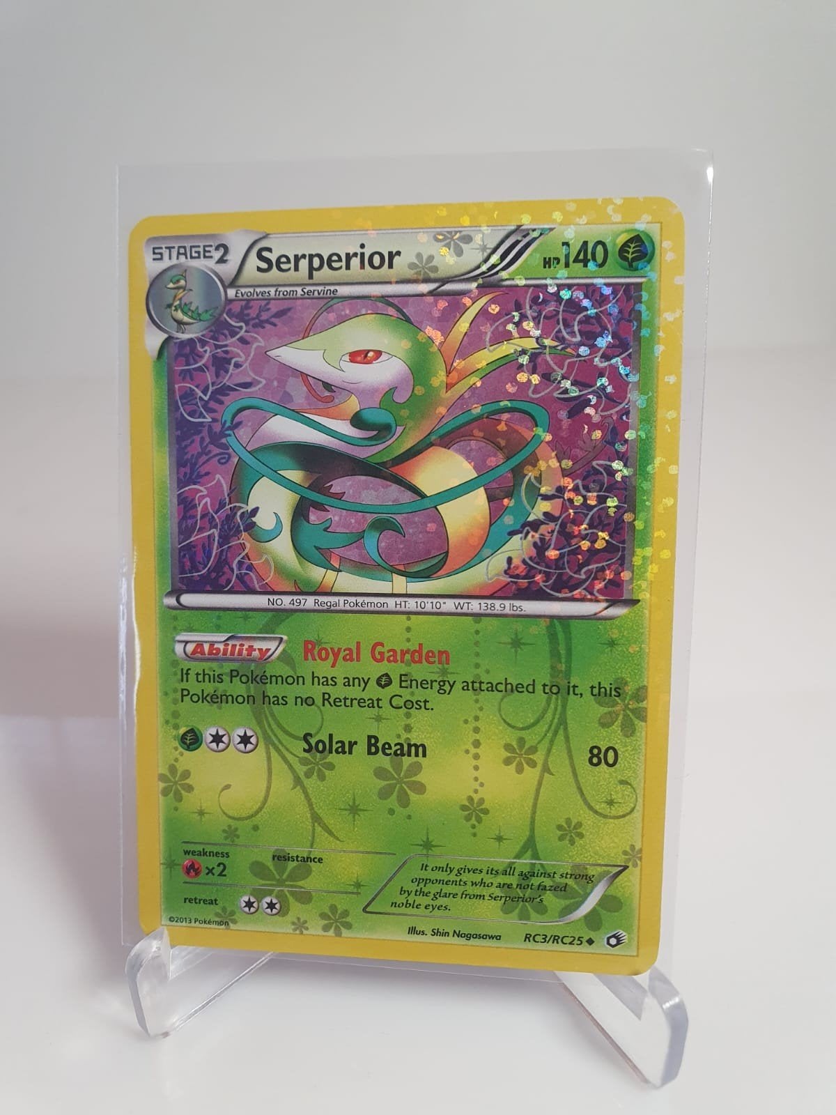 POKEMON KAART; SERPERIOR, RC3/RC25, HOLO, Ophalen of Verzenden, Zo goed als nieuw