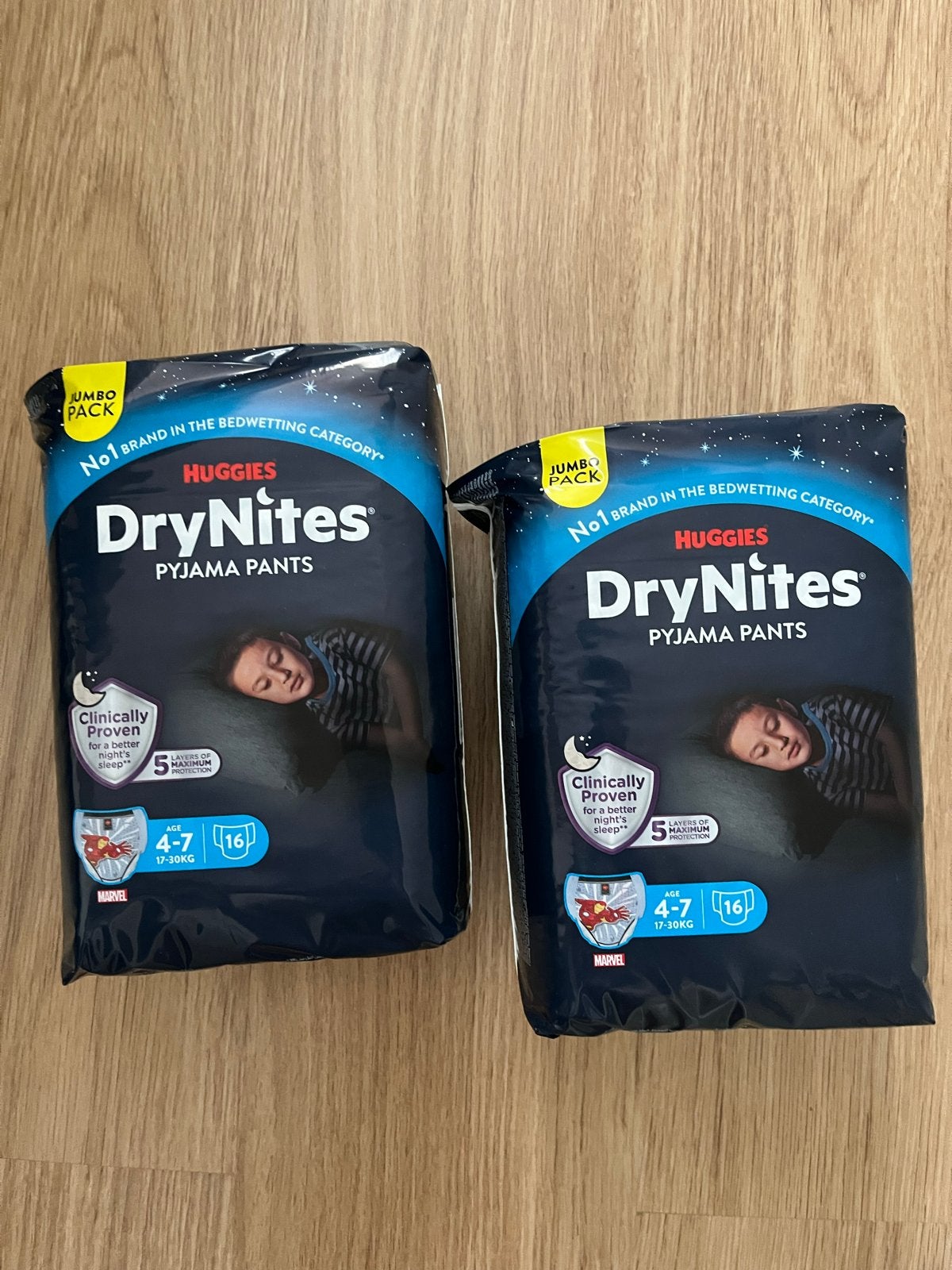 Huggies DryNites Pyjama Pants 4-7 jaar (2x16 stuks), Ophalen, Nieuw, Jongetje