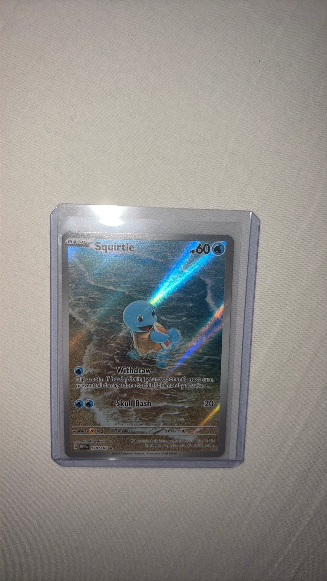 Pokémon Squirtle 170/165, Pokémon 151 (Scarlet & Violet), Ophalen of Verzenden, Nieuw, Losse kaart