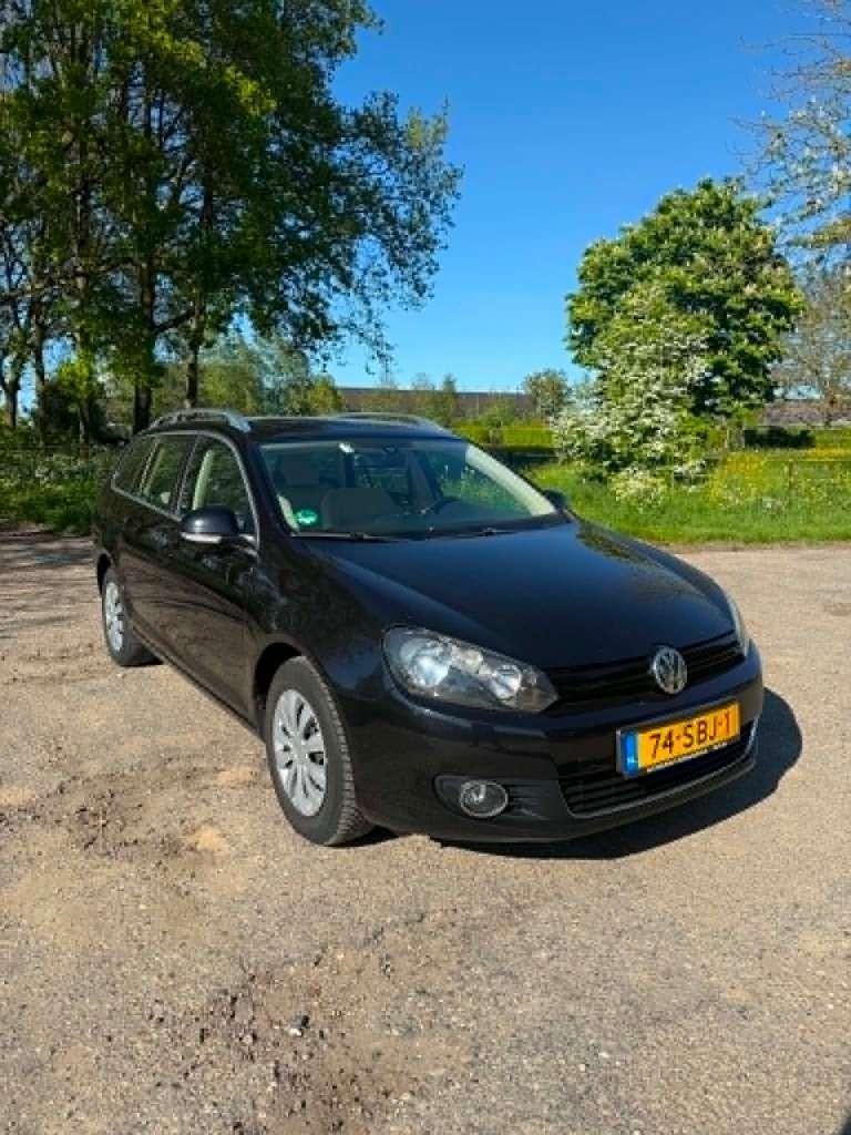 Volkswagen Golf 1.2 TSI 77KW Variant 2011 Zwart NIEUWE APK!, Auto's, Voorwielaandrijving, Stof, 680 kg, 4 cilinders