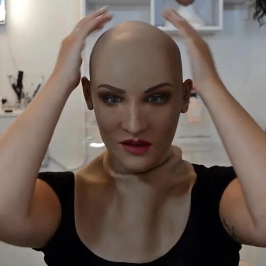 Vrouwen Gezicht Masker Vrouw Hoofd Realistisch Mens Latex, Hobby en Vrije tijd, Feestartikelen, Verzenden, Nieuw, Overige