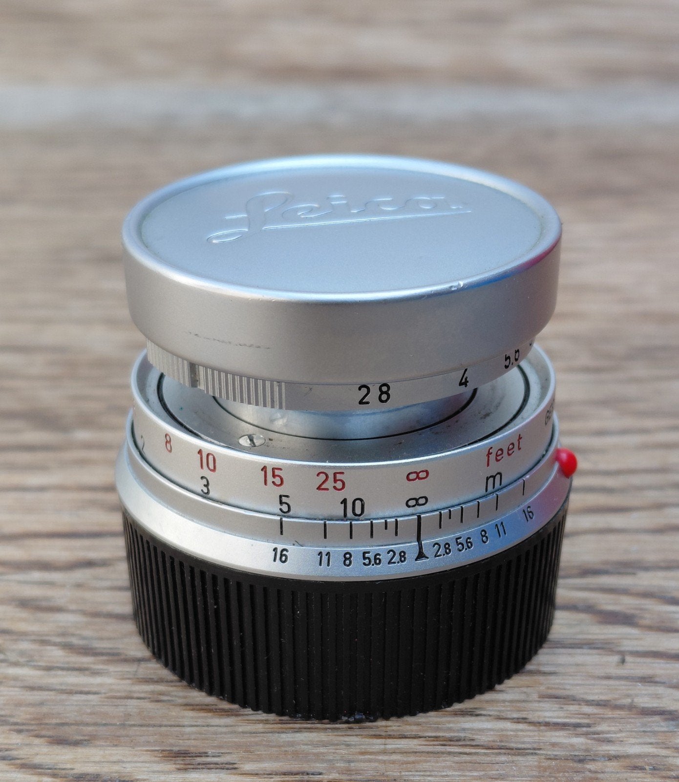 Leitz Elmar M 2.8/50 mm, Ophalen of Verzenden, Zo goed als nieuw, 50 tot 60 mm, Overige typen