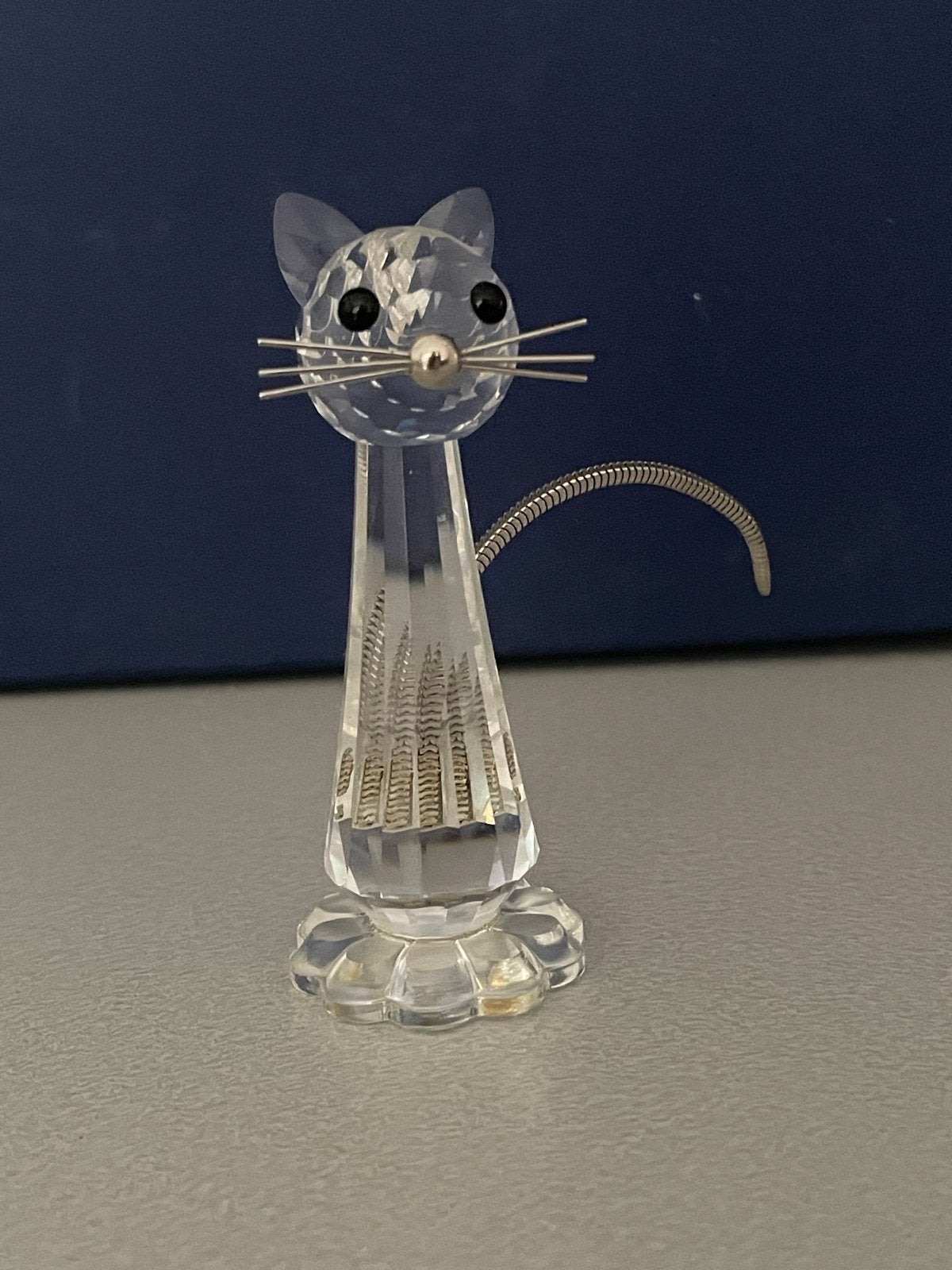 Swarovski Kristallen Kat - Decoratief Figuurtje, Verzamelen, Swarovski, Ophalen, Zo goed als nieuw, Figuurtje