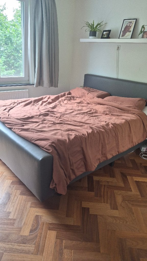 Boxspring 160x200, inclusief dekbed, Gebruikt, Tweepersoons, Ophalen of Verzenden, 200 cm