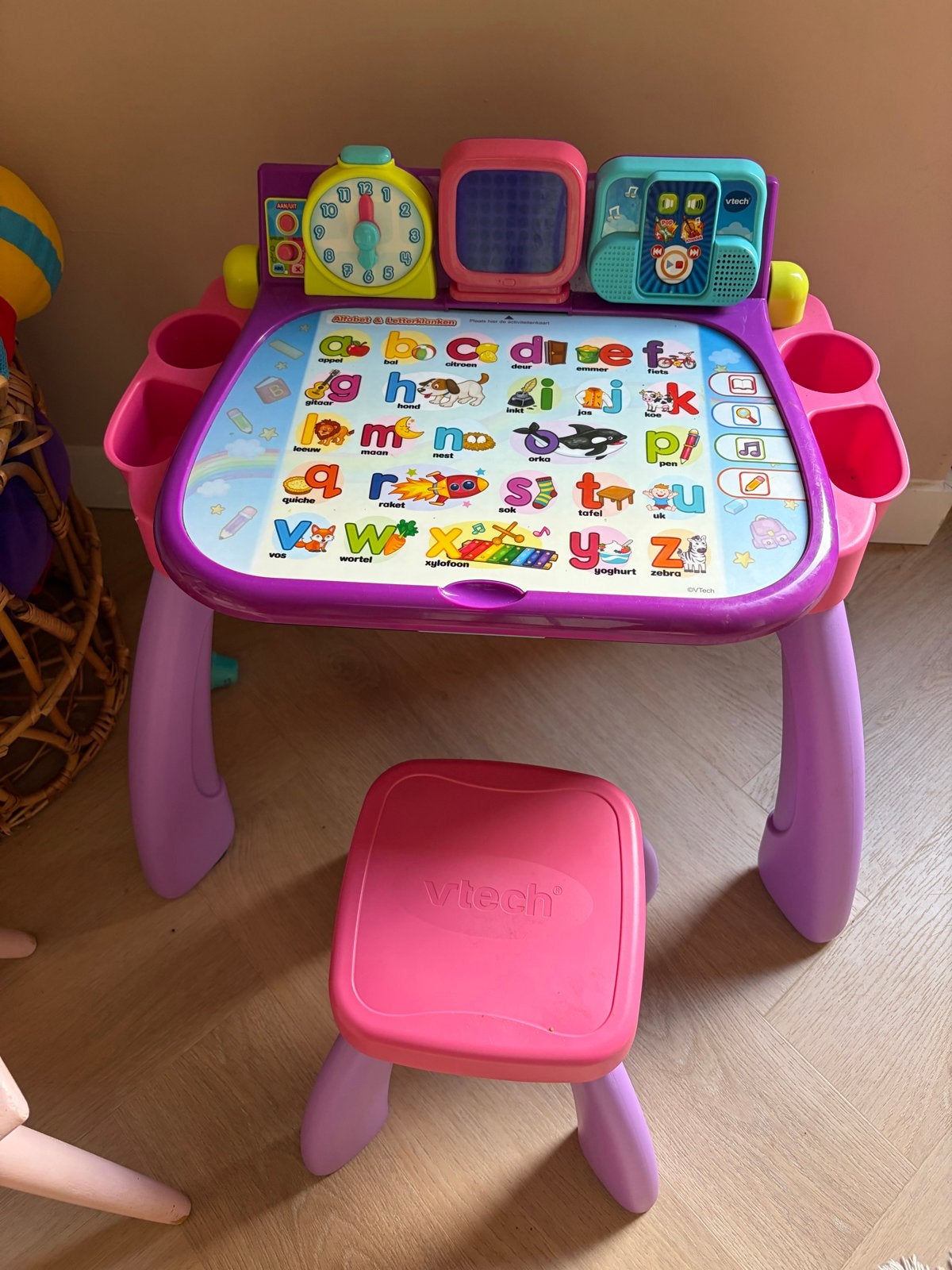 VTech Magisch Speel- en LeerBuro met Krukje, Ophalen, Gebruikt, Taal en Lezen, Met geluid
