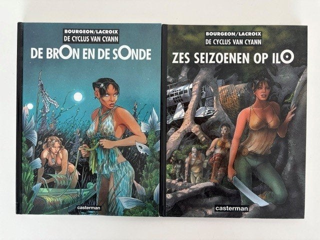 Cyclus van Cyann, HC Set 1 + 2, Bourgeon, Fantasy/SciFi, Complete serie of reeks, Ophalen of Verzenden, Zo goed als nieuw